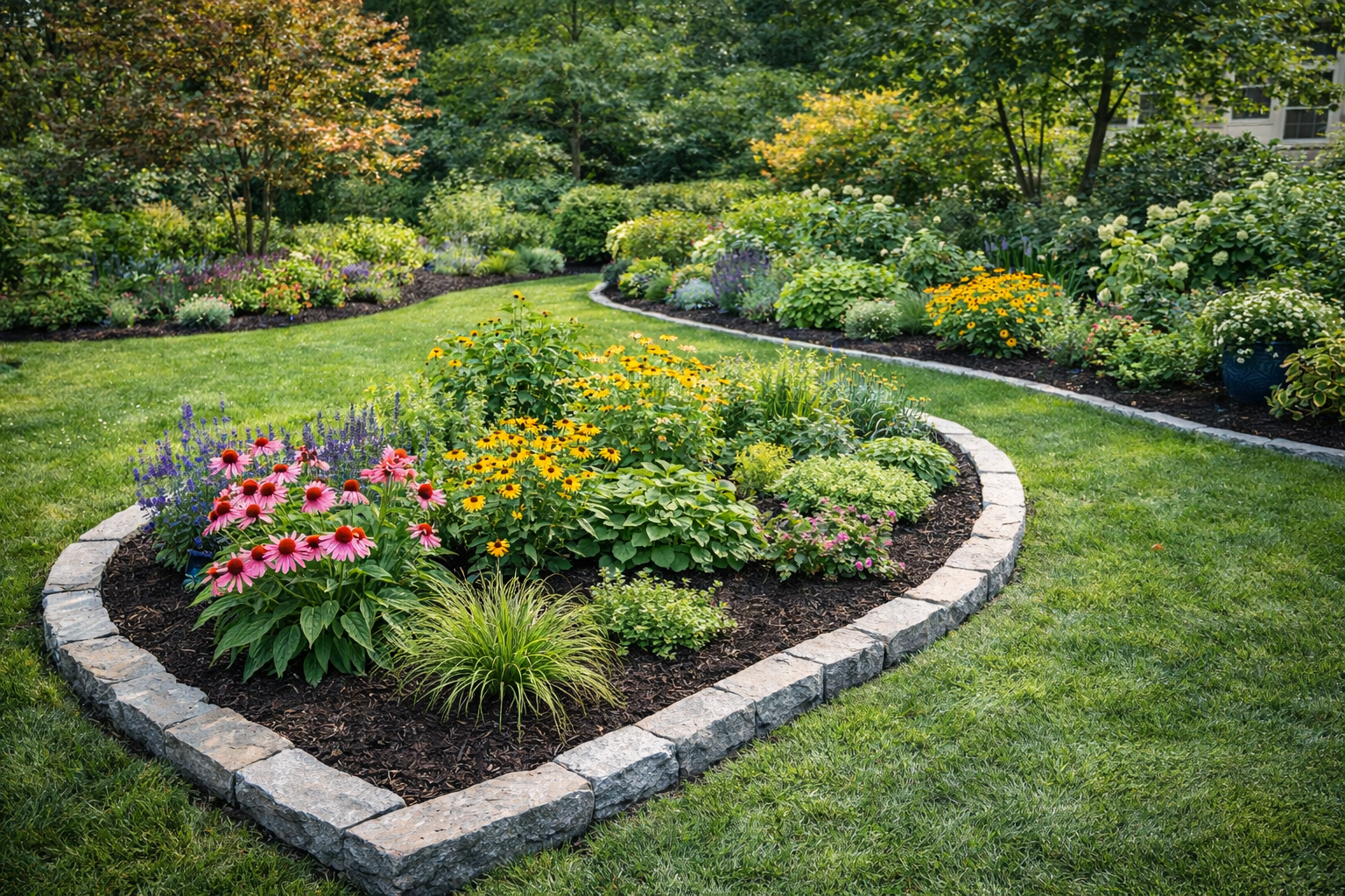 Before and after garden renovation